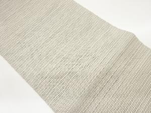 絽綴れすくい織よろけ横縞模様織出し名古屋帯